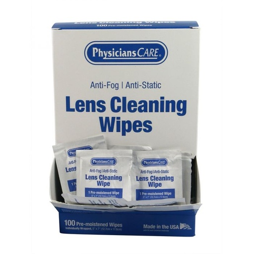 [91294] First Aid Only/Acme United Corporation Lens Cleaning Wipes, 20bx/cs
