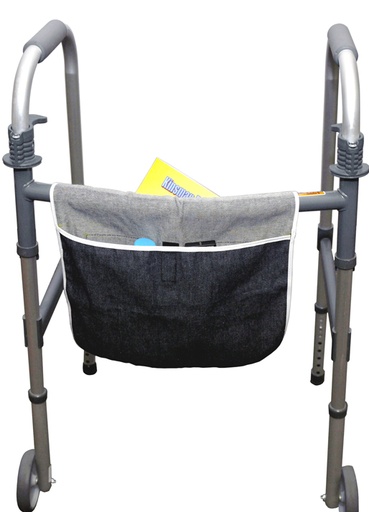 [81086] Walker Saddle Bag, (4) 4" x 5" Internal Pockets, 10" x 10½", Denim