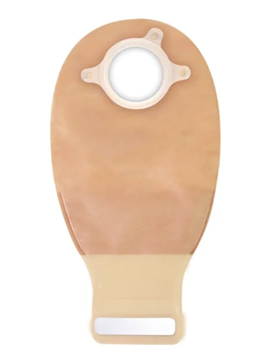 [416472] Closed-End Pouch, 12", 1-Sided Comfort Panel, Tail Closure, Transparent, 4" Flange, 10/bx
