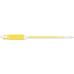 [7106C] Wristband, Adult/ Pediatric, Write-On, Self Adhesion, Custom Printed, Yellow, 250/bx