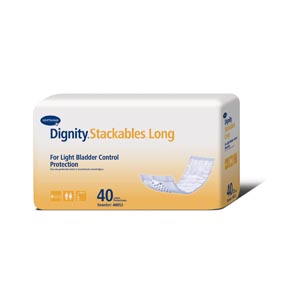 [40052] Dignity® Stackables® Long Pad, For Light Protection, 3½" x 15", White, 40/bg, 4 bg/cs