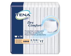 [72424] Protective Underwear, Unisex, X-Large, 55" - 66" Hip Size, White, 14/pk, 4 pk/cs