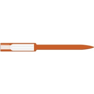 [8545] Wristband, Adult/ Pediatric, Insert, Self Adhesion, Sealing, Soft Vinyl, Orange, 250/bx