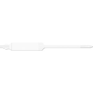[7421] Wristband, Adult, Extra Wide, Imprinter Tri-Laminate, Self Adhesion, White, 250/bx