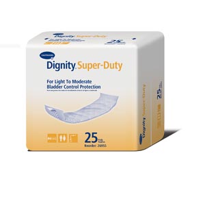 [26955] Dignity® Super-Duty Pad, For Light to Moderate Protection, 4" x 12", White, 25/bg, 8 bg/cs