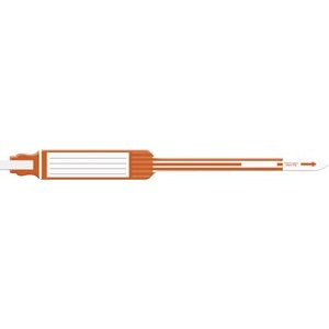 [7545] Wristband, Adult, Insert, Self Adhesion, Tri-Laminate, Mega Wide, Orange, 250/bx