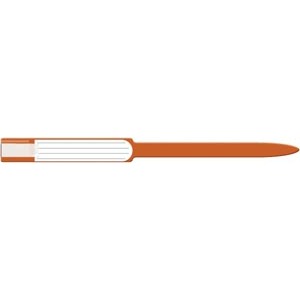 [8245C] Wristband, Adult, Insert, Self Adhesion, Soft Vinyl, Custom Printed, Orange, 250/bx