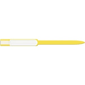 [8246C] Wristband, Adult, Insert, Self Adhesion, Soft Vinyl, Custom Printed, Yellow, 250/bx