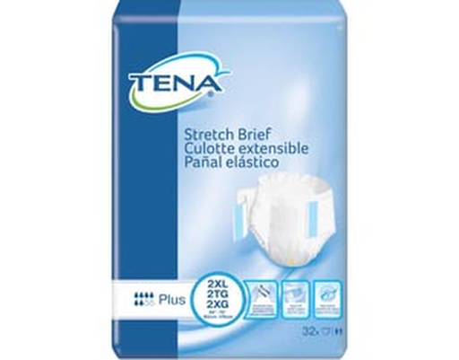 [61090] Plus Briefs, 2X-Large, 64" - 70" Hip Size, White, 32/pk, 2 pk/cs