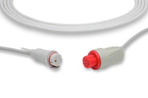 [IC-DX-BD0] IBP Adapter Cable BD Connector, Datex Ohmeda Compatible w/ OEM: 684104, 682000