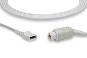 [IC-6P-UT0] IBP Adapter Cable: IBP Adapter Cable for Utah Transducers, AAMI Compatible w/ OEM: 650-208