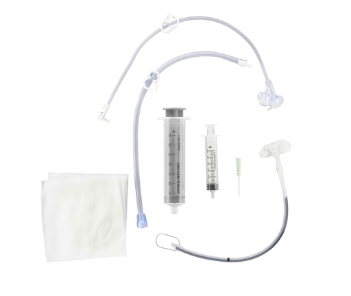 [0124-24] Avanos Mic-Key 60 cm Bolus Feed Extension Set with Right Angle Connector, 5/Case
