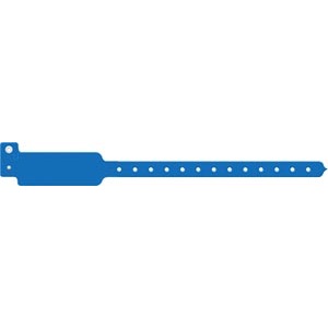 [3101C] Wristband, Adult/ Pediatric, Write-On Tri-Laminate, Custom Printed, White, 500/bx