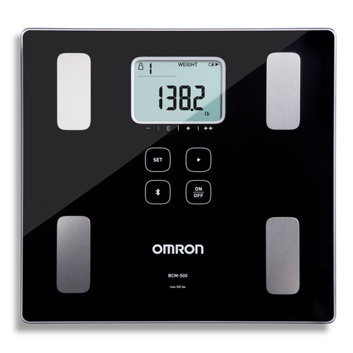 [BCM-500] Body Composition Monitor and Scale with Bluetooth, Includes (4) AAA Batteries