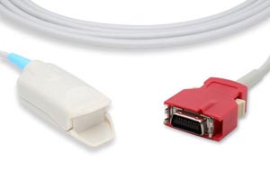 [10186] Direct-Connect SpO2 Sensor, Adult Clip, 3ft, Masimo Compatible w/OEM: 2053