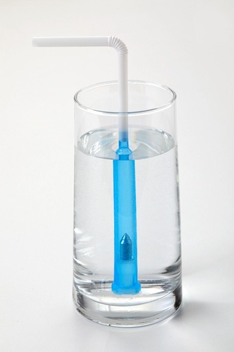 [1510] Bionix, LLC Thick Liquid SafeStraw, Blue, 12/bx