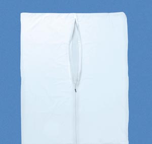 [901] Post Mortem Bag, White, Straight Zipper, 3 White Tags, 10/cs (63 cs/plt)