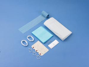 [908] Post Mortem Kit, White, Curved Zipper, 3 White Tags, 10/cs (56 cs/plt)