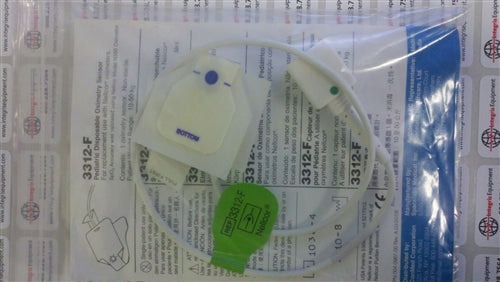 [3312-F] Conmed Corporation Pediatric Foam Sensor, Nellcor Compatible, C-Shape, Disposable, 24/cs