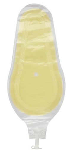 [839266] Wound Pouch, 11.4" x 5.1", Remote Drainage Attachment, Tap Closure, Transparent, 5/bx