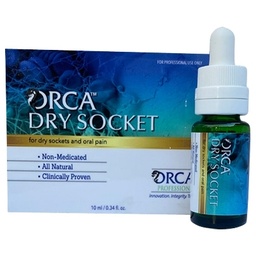 [10993] ORCA Professional Dry Socket Solution, All Natural Liquid, 10ml, Reusable btl, 1btl/bx