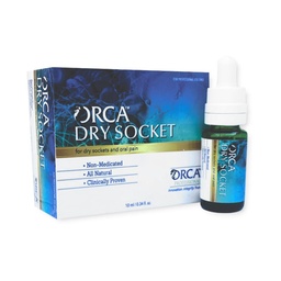 [310993] ORCA Professional Dry Socket Solution, All Natural Liquid, 10ml, Reusable btl, 1btl/bx