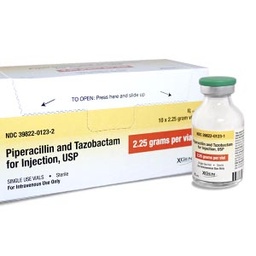 [39822012302] Piperacillin &amp; Tazobactam for Injection, USP (2.25 grams), 30mL, 10/ctn (Rx)