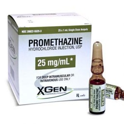 [39822552503] Promethazine Hydrochloride Injection, USP (25 mg/mL), Ampul, 1mL, 25/ctn (Rx)