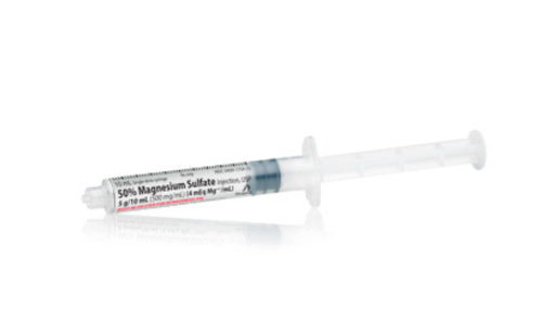 [00409175410] Magnesium Sulfate Injection, USP, 500mg/ml, 10ml Ansry Plastic Syringe, 10/bx (Rx)