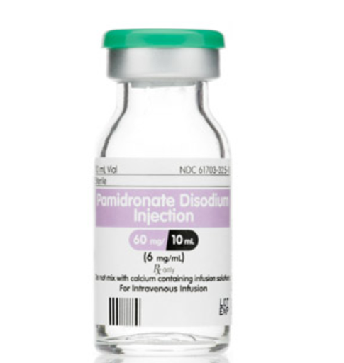 [61703032518] Pamidronate Disodium Injection, 6 mg/ml, 10 ml Vial, Single Dose, Glass Fliptop Vial (Rx)