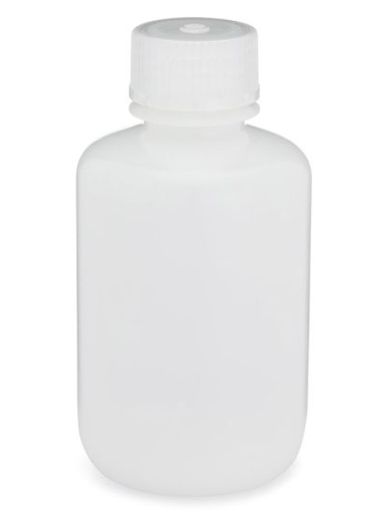 [7060125] Diamond RealSealBottle, Narrow Mouth Boston Round, HDPE with PP Closure, 125mL, 12/bg