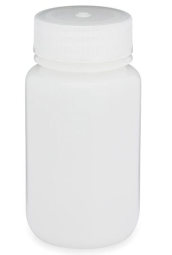 [7010125] Diamond RealSealBottle, Wide Mouth Round, HDPE with PP Closure, 125mL, 12/bg