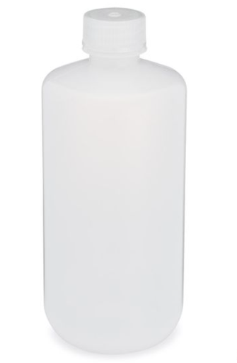[7070500] Diamond RealSealBottle, Narrow Mouth Boston Round, LDPE with PP Closure, 500mL, 12/bg