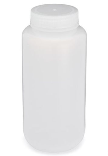 [7021000] Diamond RealSealBottle, Wide Mouth, Round, LDPE with PP Closure, 1000mL, 6/bg