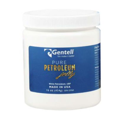[GEN-23760] Gentell Pure Petroleum Jelly, 16 oz, Jar, White Petrolatum USP, 12/cs