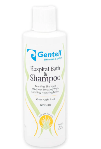 [GEN-51180] Gentell Hospital Bath & Shampoo, 8 oz, 24/cs