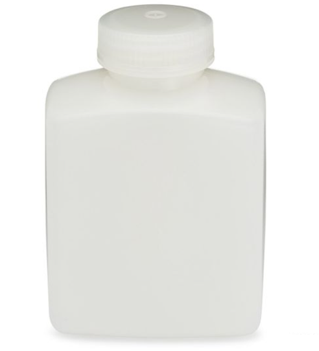 [7100500] Diamond RealSealBottle, Wide Mouth Rectangular, HDPE with PP Closure, 500mL, 12/bg