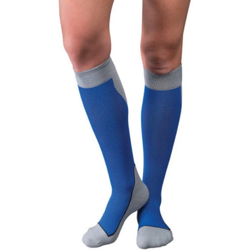 [7529050] BSN Medical/Jobst Sport Knee High 20-30 mmHg, Blue/Grey, Sm