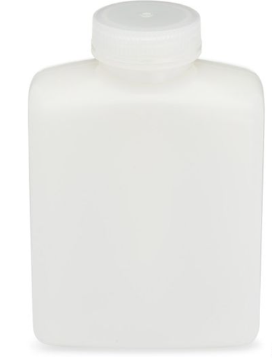 [7101000] Diamond RealSealBottle, Wide Mouth Rectangular, HDPE with PP Closure, 1000mL, 6/bg