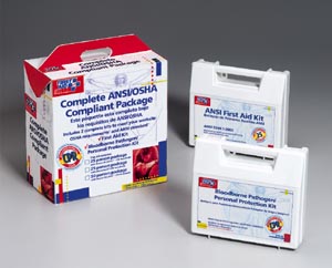 [227-CP] 25 Person Complete OSHA Compliance Package (First Aid and BBP)