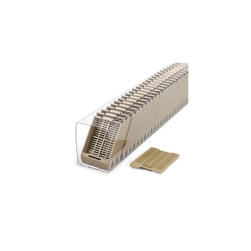 [M517-8SL] Swingsette Tissue Cassette, Quickload Sleeve, 45° Angle, Acetal, Tan, Bulk, 750/cs