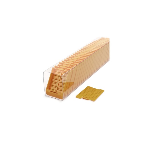 [M518-11SL] Swingsette Biopsy Cassette, Quickload Sleeves, 45° Angle, Acetal, Orange, Bulk, 750/cs