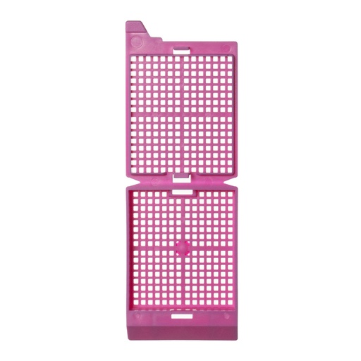 [M526-10T] Unisette Biopsy Cassette, Quickload 45° Angle Stack (Taped), Biopsy, Lilac, Bulk, 1000/cs