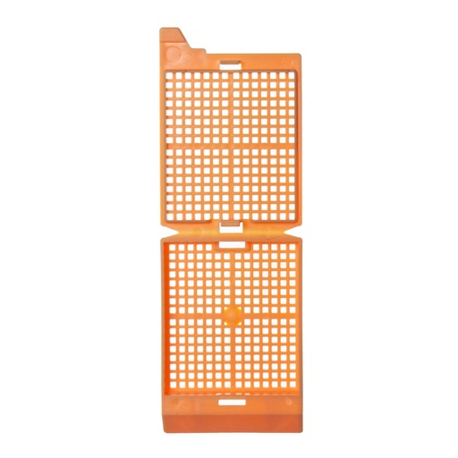 [M526-7T] Unisette Biopsy Cassette, Quickload 45° Angle Stack (Taped), Biopsy, Peach, Bulk, 1000/cs