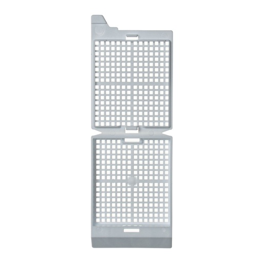 [M526-2T] Unisette Biopsy Cassette, Quickload 45° Angle Stack (Taped), Biopsy, White, Bulk, 1000/cs