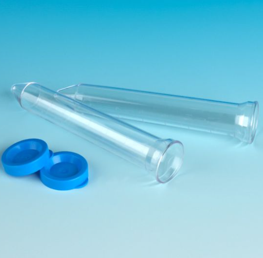 [112014] Urine Collection System, 12mL Flared Top Centrifuge Tube, Separate Blue Snap Cap, 1000/cs