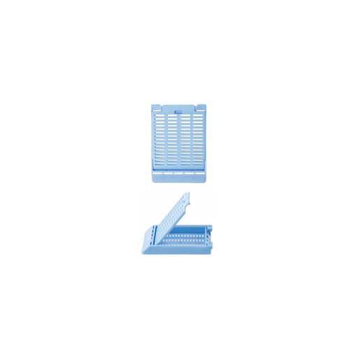 [M509-6] Slimsette Tissue Cassette, 45° Angle, 41mm x 28.5mm x 6mm, Acetal, Blue, 500/bx, 3 bx/cs