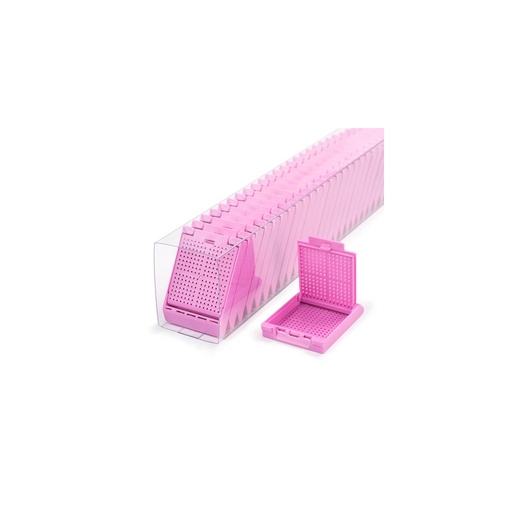 [M510-10SL] Slimsette Biopsy Cassettes in Quickload Sleeves, Lilac, 75/sleeve, 10 sleeve/cs