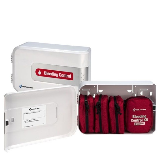 [91104] First Aid Only SmartCompliance Complete Plastic Bleeding Control Station Cabinet