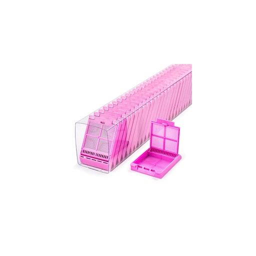 [M507-10SL] Micromesh Biopsy Cassette, Quickload Sleeve, 45° Angle, Acetal, Lilac, Bulk, 750/cs